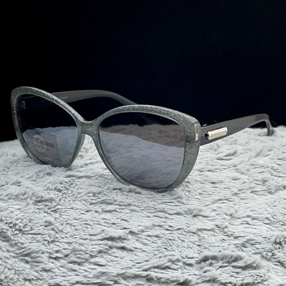 Juicy Couture Two-Tone Frame Sparkle Gray/Black NWT - Picture 4 of 8